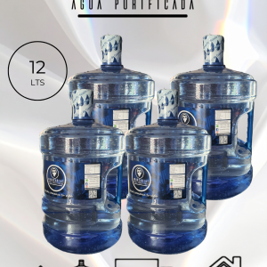 4 Recargas de Agua Purificada 12 Litros (Intercambio de Envases) a Domicilio