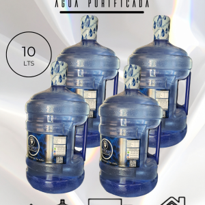 4 Recargas de Agua Purificada 10 Litros (Intercambio de Envases) a Domicilio